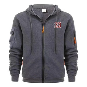 Autumn Winter Running Jackets Hoodies <b>Zip</b> <b>Cardigan</b> Street Wear <b>Men</b> Hooded Plus Size Loose Sweatshirts - Product Image 5