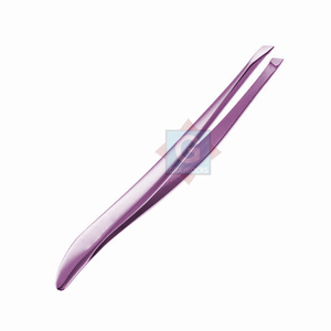 Precision Wholesale Classic <b>Eyebrow</b> Tweezers Slanted Stainless Steel Black <b>Eyebrow</b> Tweezers - Product Image 1