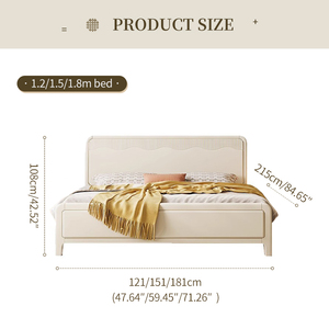 Trung Đông Sang Trọng Kem Trắng Rắn Gỗ Tay Chạm Khắc Thủy Lực Nâng Lưu Trữ Giường Đặt 180X200Cm Vua Scandinavian OEM Odm Cho - Product Image 6