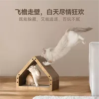 Vietnam Durable Triangle House Dach Design Multifunktion ale Verwendung Tunnel Versteck Cat Scratcher Play Tower