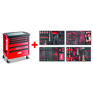 Gabinete con Ruedas USAG Start XL con Surtido de Mantenimiento 495 MC, Juego de Herramientas de 300 Piezas - Product Image 2