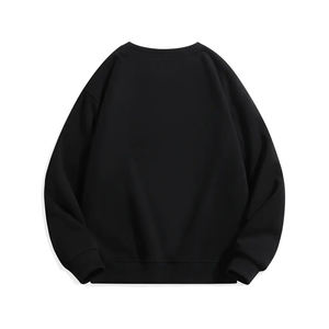 เสื้อสเวตเชิ้ตคอกลมสีพื้นลำลองสำหรับผู้ชาย สวมใส่สบาย น้ำหนักเบา ดีไซน์ไหล่ตก พิมพ์ลายดิจิทัล ย้อมสีเรียบ - Product Image 4