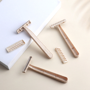 <span class=keywords><strong>Maquinilla</strong></span> de Afeitar Desechable Ecológica de Doble Hoja Baili DB-P1A, Fabricada con Paja de Trigo Biodegradable, para Uso Facial y Corporal, para Hombres y Mujeres, Venta al Por Mayor - Product Image 6