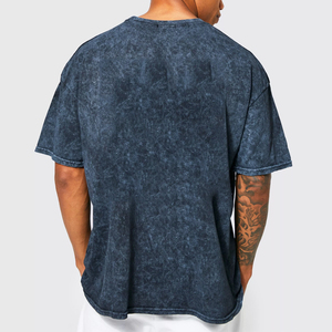 เสื้อยืดผ้าฝ้าย100% สำหรับผู้ชายเสื้อซักแบบลำลองเสื้อคอกลมทรงหลวมแขนสั้นผลิตจากผู้ผลิตที่ดีที่สุด - Product Image 2