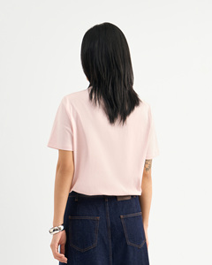 High Quality <b>Women's</b> Crop Summer Short-sleeved Printed <b>T</b>-<b>shirt</b> Solid Color Cotton Regular Fit Breathable Quick Dry by Routine - Product Image 2