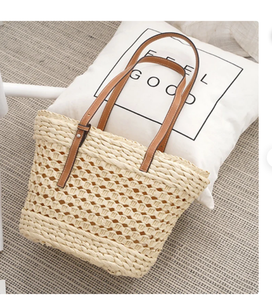 Bolso de Mano de Paja Tejido a Mano, Personalizado y Hermoso, para Mujer, Ideal para la Playa o Uso Diario - Product Image 3
