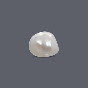 Perles de Basra 2,58 carats, imitation naturelle, couleur blanc rose, forme riz et pomme de terre, perles en vrac, trou personnalisé - Product Image 1