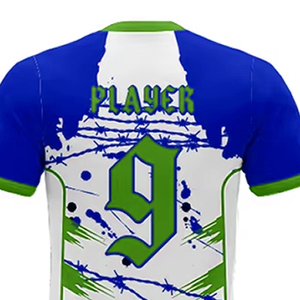 Ropa de fútbol uniforme ropa deportiva entrenamiento temporada de verano manga corta sublimación completa 100% poliéster Francia camisetas de fútbol - Product Image 6