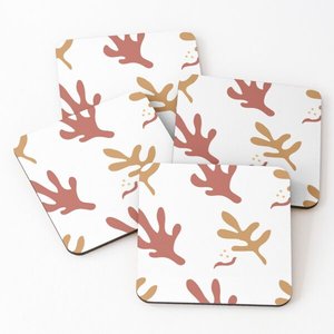 Printed Personalized Wooden Fox Coasters Mats Set Wooden <b>Rustic</b> Anti Skid <b>Desk</b> Mat Coasters Animals Hand Carved Tea Coffee - Product Image 5