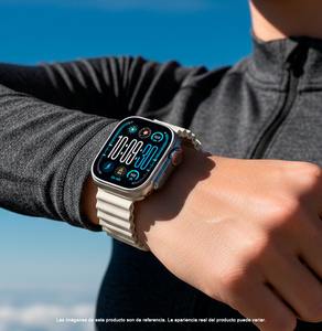 Montre connectée Ultra 4 Plus avec écran AMOLED, longue autonomie, chargeur magnétique W02, montre connectée de sport et de fitness, blanc et noir avec protection - Product Image 5