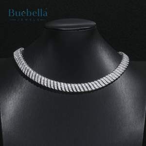 High Quality 925 Sterling Silver 10mm Micro Pave <b>Cross</b> Link <b>Chain</b> Micro Pave Men's Moissanite Necklace - Product Image 3