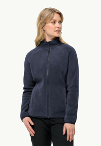 Chaqueta polar azul marino personalizada para mujer, forro polar bordado resistente al viento para la temporada de invierno, calle para niñas al aire libre - Product Image 6