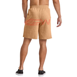 Pantalones cortos de gimnasio con cintura elástica para hombre, tela de secado rápido con cordón ajustable y forro de malla, cómodos, informales para todo el día - Product Image 2