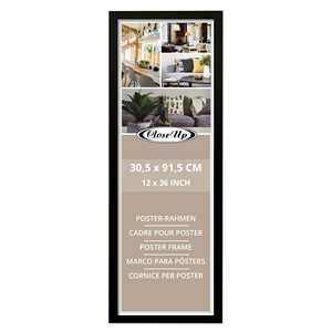 Cadre d'affiche noir moderne 30,5 x 91,5 cm avec motif végétal - Product Image 2