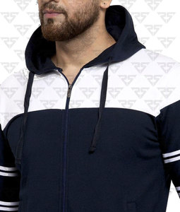 100% ensembles de survêtements en coton du pakistan prix de gros hommes jogging ensembles de survêtements avec votre logo de marque personnalisé imprimé 2023 - Product Image 5