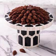 Soporte de exhibición para tartas con incrustaciones de hueso, estante cuadrado suspendido con uso hecho a mano, gran oferta - Product Image 6