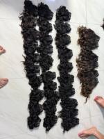 100% extensions de cheveux vierges cambodgiens indiens bruts 8 pouces faisceaux de tissage bouclés doux pour bébé avec des boucles douces naturelles