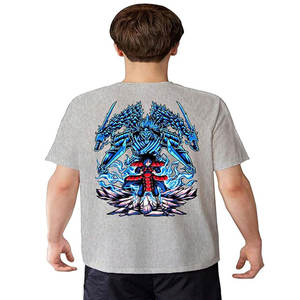 Mélange de polyester à épaules tombantes de luxe personnalisé T-Shirt vierge à col rond respirant 240 g/m² pour hommes - Product Image 3