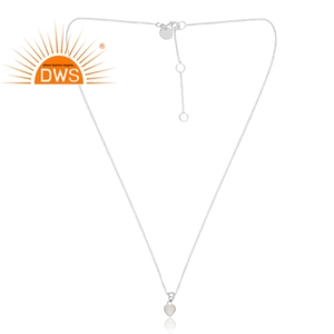 Trending Design Sterling <b>Silver</b> Natural Rainbow Moon Gemstone Pendant <b>Necklace</b> Custom Design Jewelry Manufacturer - Product Image 1