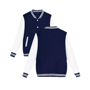 Veste universitaire à manches en cuir brodées avec logo personnalisé Streetwear Veste universitaire Letterman pour hommes - Product Image 3