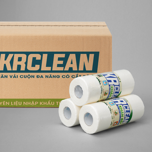 Krclean 50 Sheet Disposable Woven Cleaning Cloths Super Absorbent <b>Kitchen</b> Wipes for Dishes <b>Tables</b> Sustainable White Color <b>Square</b> - Product Image 5