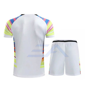 Uniforme de Tenis para Hombre, Diseño Moderno y de Última Tendencia, Manga Corta, Transpirable, Ligero, Ecológico, Color Sólido, Personalizable - Product Image 3