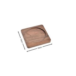 Elegant wooden <b>coaster</b> set made for modern home decor providing long lasting moisture and <b>heat</b> safety - Product Image 3