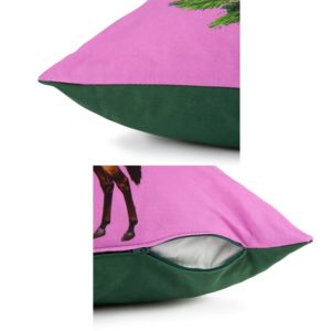 Cuscino Decorativo Quadrato con Chiusura a Cerniera |   Stampa Digitale su Cotone |   Design Animale |   Le Cirque Du Marrakech di Excelsa - Product Image 5