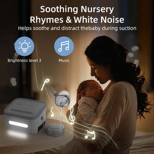 Alta Qualidade 30ML Nariz Otário T50 Split Food Grade Silicone 6 Engrenagens Bebê Nariz Limpador Bebê Aspirador Nasal Elétrico - Product Image 5