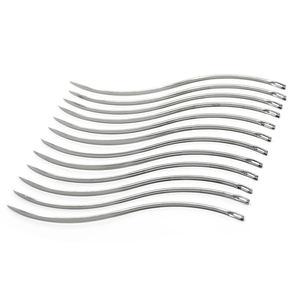 เข็มผ่าตัดหลังการเสียชีวิต ปลายโค้งสองชั้น สำหรับการตรวจชันสูตรศพ  เครื่องมือแพทย์แบบใช้มือ จากเมืองเซียลคอต ประเทศปากีสถาน - Product Image 1