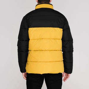 Veste matelassée pour hommes à col montant en gros 100% coton imprimé style bulle formel et chaud pour l'hiver - Product Image 5