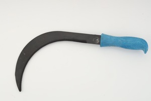 Faucille agricole manuelle 11 pouces, lame en acier doux, désherbeur et coupe-herbe, 100g, outil agricole portable, manche en plastique, Inde - Product Image 2