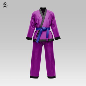 Uniforme de Karate del mejor fabricante Estilo único Ropa deportiva personalizada Material de algodón Precio bajo OEM más vendido Su propio logotipo - Product Image 3