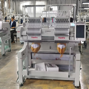 Máquina de Bordar Computarizada Automática de 2 Cabezales, Alta Velocidad 1200 RPM, para Camisetas y Gorras, Nueva - Product Image 1