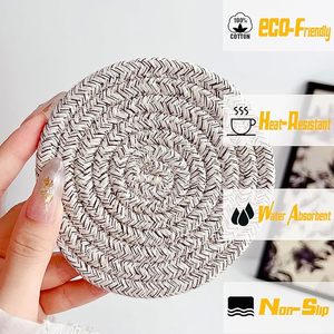 Best Theme Design Cotton Rope <b>Table</b> <b>Coaster</b> Best for Parties and Other Functions Tableware Decorative Beast Design <b>Coaster</b> - Product Image 5