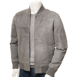 Vente chaude hommes hiver Bomber Style veste en cuir de haute qualité 100% cuir véritable fabriqué avec veste de couleur ciblée pour hommes - Product Image 1