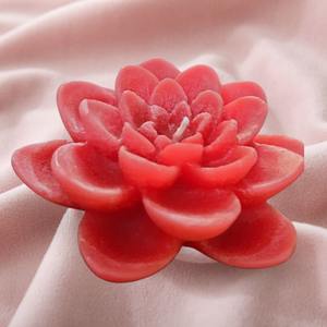 Custom Camellia Blossom <b>Candle</b> <b>Pink</b> Red Floral Wax <b>Candle</b> for Home Spa & Weddings - Product Image 6