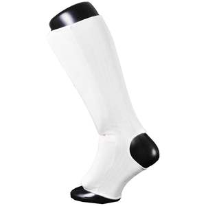 Espinilleras y protector de empeine de tela elástica blanca de alta calidad personalizada - Product Image 5