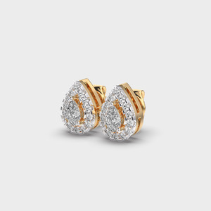 Pendientes de Diamantes con Corte de Pera, Oro Sólido de 18K, Chapado en Rodio, Joyería de Lujo para Mujer, para Bodas - Product Image 2