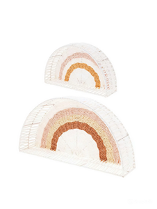 Rainbow Seagrass Woven Half-Moon <b>Wall</b> <b>Shelf</b> New Design Hanging <b>Nursery</b> Decoration for Kid's Room Baby Kids' <b>Wall</b> Decor Birthday - Product Image 3