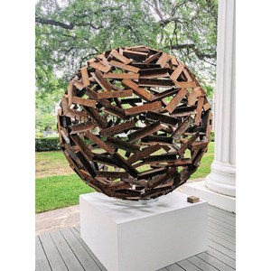 Elegant minimalist metal <b>fire</b> <b>pit</b> with durable frame and high temperature resistant coating for modern patio decor - Product Image 4