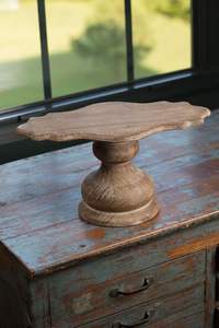 PRODUITS PERSONNALISÉS DESGIN FAIT MAIN GÂTEAU D'ANNIVERSAIRE DE FORME ARRONDIE Support De SERVICE Pour La Fête Célébration Gâteau En Bois - Product Image 3