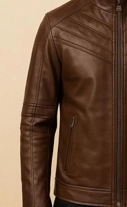 Chaquetas de cuero genuino de alta calidad: una moda clásica básica Durabilidad Atemporal Elegancia elegante Moda Mate Brillante - Product Image 2