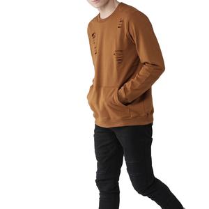 Sudaderas desgastadas Vintage para hombre, cuello redondo para invierno 100%, algodón French Terry 80,20, Unisex, cómodas y elegantes para hombre - Product Image 4