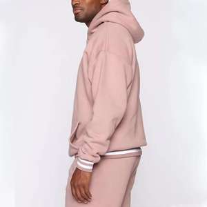 Nouvel ensemble survêtement molletonné 2 pièces pour homme : pantalon de jogging ample et épais et sweat à capuche - Product Image 4