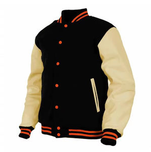 Veste universitaire personnalisée de style nouveau et de haute qualité, vente en gros de vestes universitaires personnalisées pour hommes avec manches en cuir, veste universitaire pour hommes - Product Image 5