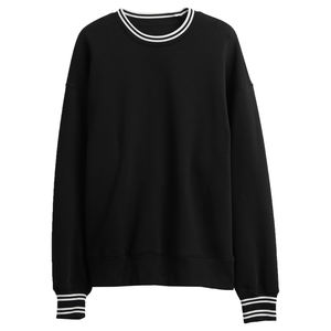 Sudadera con capucha de gran tamaño suave Vintage para mujer, sudadera informal de lana gruesa con cuello redondo para hombre de alta calidad, diseño forrado de talla XS - Product Image 1