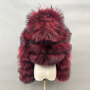 Hot <strong>Sale</strong> Winter Warm Women Fur Bomber Jacket Cropped Hooded Fox Fur <strong>Coat</strong> for <strong>Ladies</strong> - Product Image 6