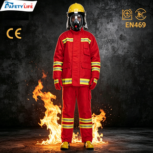 Diseño de colocación rápida, correa de rescate, aislamiento térmico hasta 1000 grados ℃ Trajes de Bombero para Entrada en Situaciones de Incendio, Aprobados por Normativa Nacional - Product Image 6