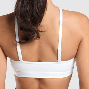 Soutien-gorge de sport simple sans couture pour femmes, best-seller, haut de yoga de haute qualité, respirant, logo sur le devant, soutien moyen, personnalisé - Product Image 6